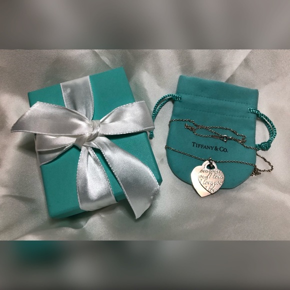 Tiffany 925 Double ❤️ “I Love You” 16” Necklace
